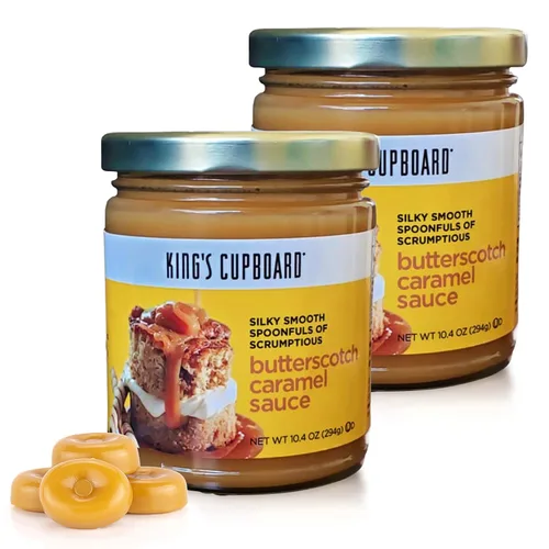 Vista 10 de King's Cupboard Salsa de caramelo bourbon – La salsa perfecta para helado, salsa de frutas, cobertura de postres, llovizna de caramelo para café