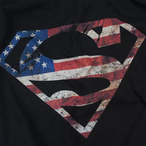 Vista 3 de Popfunk Superman Logo S Shield American Flag T Shirt & Stickers