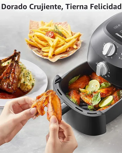 Vista 7 de COMFEE' Compacta Freidora de Aire de 2.1 Cuartos con 12 Opciones de Menú, Temporizador Ajustable y Control de Temperatura de 82-204 Grados C, Cesta