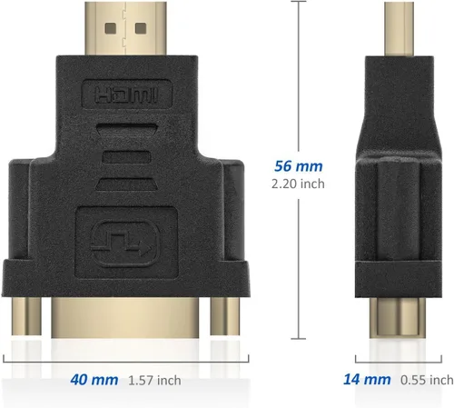 Vista 2 de Adaptador HDMI macho a DVI hembra