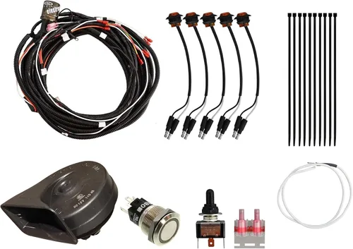 Vista 5 de SuperATV Kit de señal de giro para Polaris Ranger XP 1000 / Crew (ver ajuste) - Con interruptor de columna de dirección y bocina adjunta