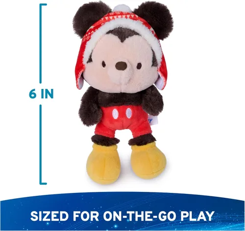 Vista 5 de GUND Disney Mickey Mouse Kai Bear Plush with Winter Outfit for Ages 1+