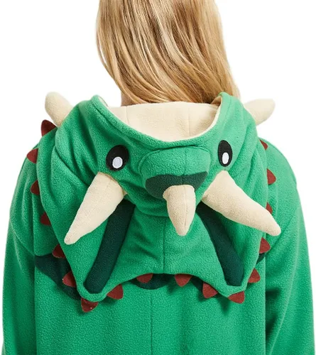 Vista 5 de DELEY Adult Onesie Halloween Costume Christmas Cosplay Costume One Piece Animal Pajamas Sleepwear for Women Men