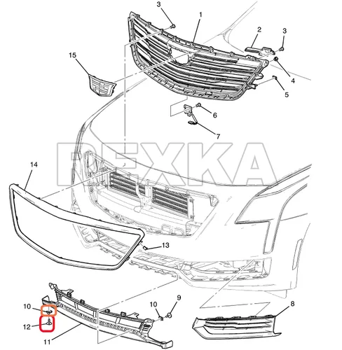 Vista 7 de Rexka 10 juegos de tuercas de tornillo para guardabarros 11548270 compatibles con GM Chevrolet Camaro Colorado Cruze Equinox Impala Malibu Traverse