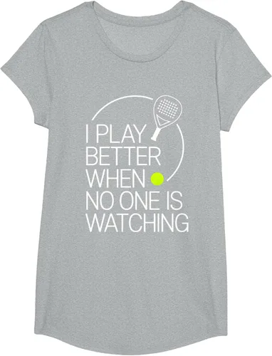 Vista 55 de Camiseta de tenis de pádel I Play Better When No One is Watching
