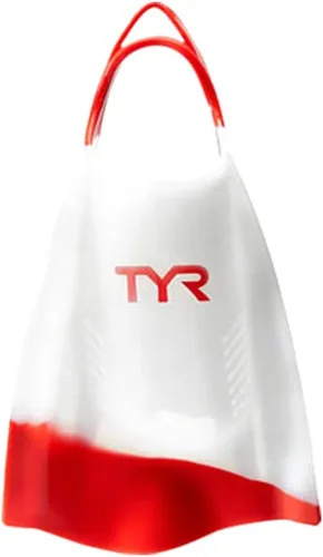 Vista 3 de TYR Hydroblade Fins - Short Blade Silicone Adult Training Swim Flippers 100% Premium Silicone Angled Blade Surface & Side Rails Natural