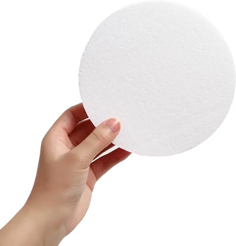 Vista 2 de FFchuanhe Paquete de 6 círculos de espuma para manualidades, discos de espuma de poliestireno (6 x 6 x 1 pulgadas) para proyectos de bricolaje