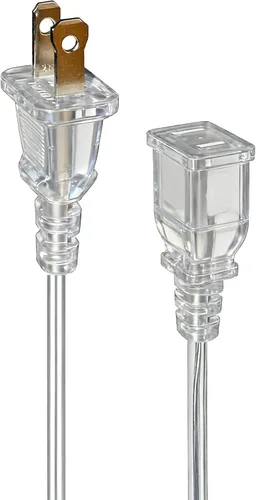 Vista 18 de Right Angel - Cable de extensión delgado negro de 4 pies 5A 125V
