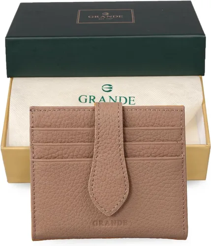 Vista 17 de Grande -3803 Cartera unisex, Azul (Iced Blue), Cartera delgada de cuero con cierre a presión pequeño