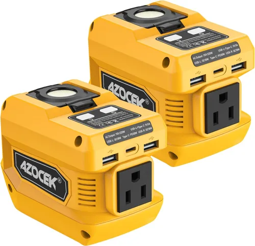 Vista 11 de Inversor de corriente Azocek de 220 W compatible con batería Milwaukee