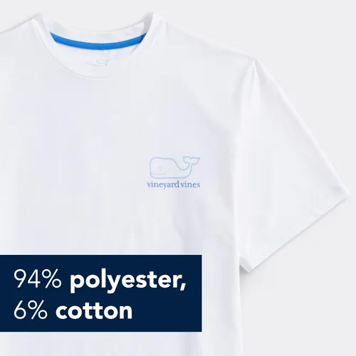 Vista 4 de vineyard vines Camiseta de manga corta Whale Harbor para hombre