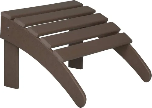 Vista 5 de WestinTrends Malibu - Silla de salón para exteriores, juego de 2 sillas Adirondack con otomana, sillas plegables de madera de polietileno para todo