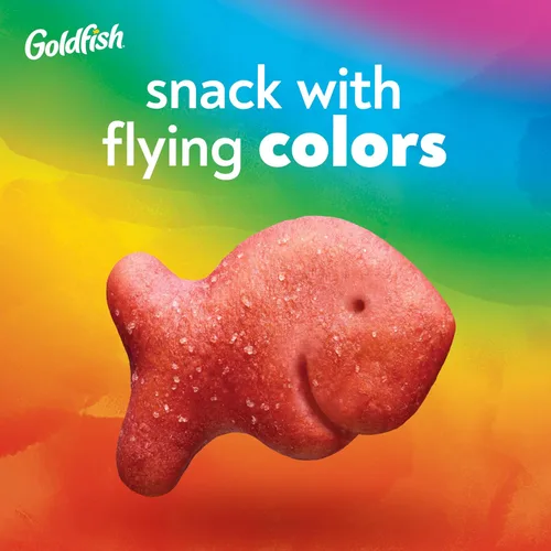 Vista 4 de Goldfish Colors Galletas de Queso Cheddar, Galletas de Aperitivo Horneadas, Bolsa de 6.6 oz (Paquete de 2)