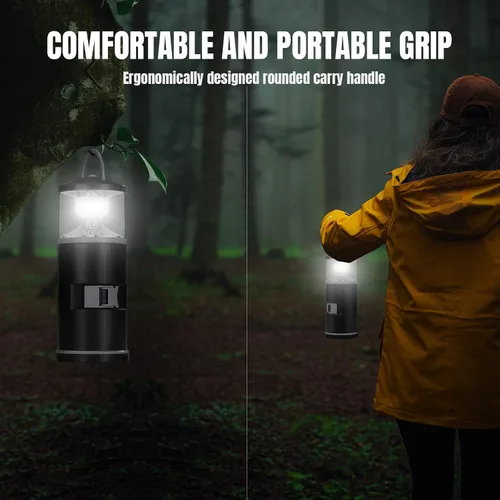 Vista 7 de Regalo de Navidad para él, linterna LED de campamento, multiherramienta y equipo de pesca para exteriores, camping, senderismo, regalos