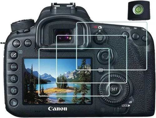 Vista 13 de Protector de pantalla para cámara réflex digital Canon EOS M50 M100 Mark ii (para accesorios) con cubierta de zapata caliente, película de vidrio