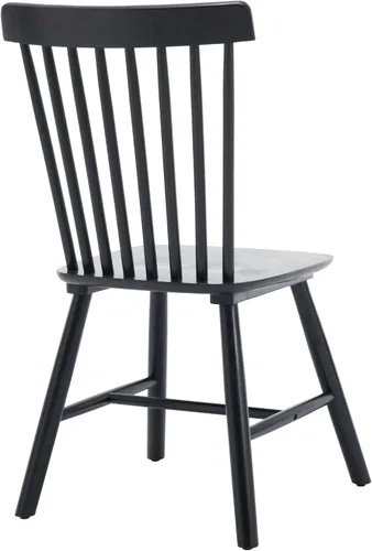 Vista 9 de Windsor - Juego de 2 sillas de comedor, sillas de madera con Negro