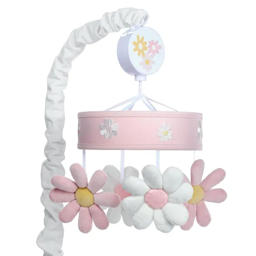 Vista 18 de Lambs & Ivy Baby Blooms Pink Butterfly Musical Baby Cuna Móvil Chupete Juguete