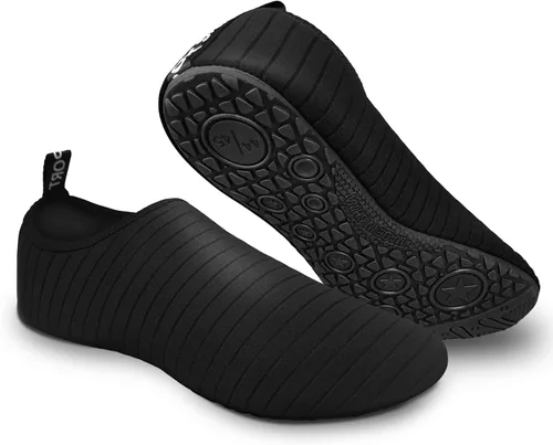 Vista 4 de NUPELL Zapatos de agua descalzos de secado rápido, calcetines acuáticos sin cordones para hombre y mujer, para playa, natación, surf, yoga