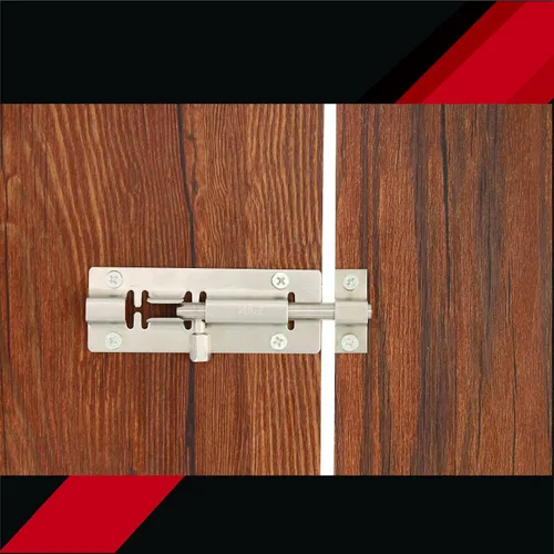 Vista 6 de BT002 - Cerradura de perno de barril de 4 pulgadas, cerradura de puerta gruesa de alta calidad, cerradura deslizante de acero inoxidable con 12