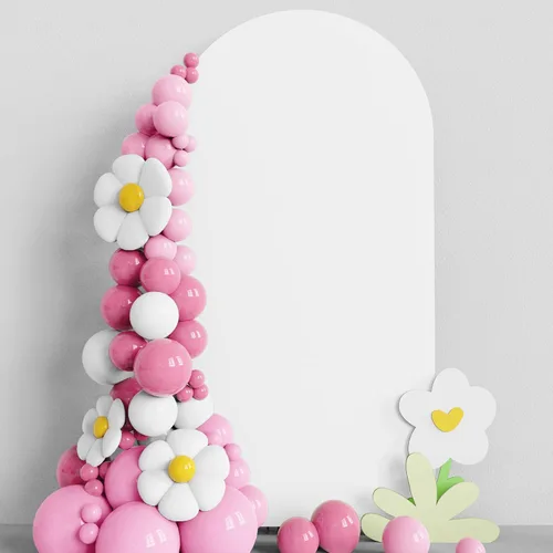 Vista 28 de Asee'm Cubierta de arco de boda de 6 pies, color beige, ajustada, cubierta de elastano ajustable de 2 caras, cubierta de fondo para decoración