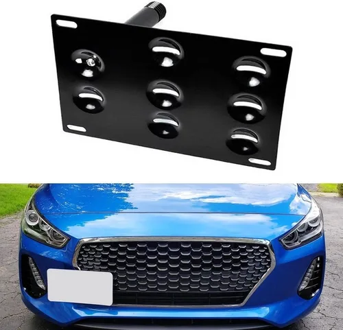 Vista 9 de iJDMTOY Kit de adaptador de soporte de montaje para placa de matrícula de parachoques delantero sin taladro, compatible con Hyundai Elantra