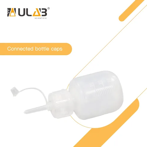 Vista 3 de ULAB 12pcs Vol.1.0 fl oz (1oz) botellas dispensadoras de gota, material de LDPE, PP y tapas de rosca, botellas de goteo de laboratorio y arte