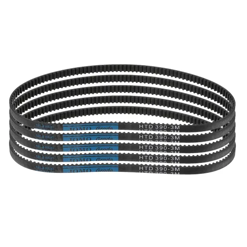 Vista 27 de uxcell 5 piezas HTD-3M Correa de distribución de goma 48 dientes, 144 mm de paso, 6 mm de ancho x 2,4 mm de altura, Correa de polea de distribución