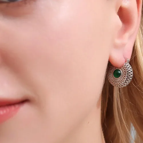 Vista 9 de CZYJEW Aretes de aro de oro, mini aretes de aro, chapados en oro de 18 quilates o chapados en rodio, aretes de aro de circonita cúbica, aretes