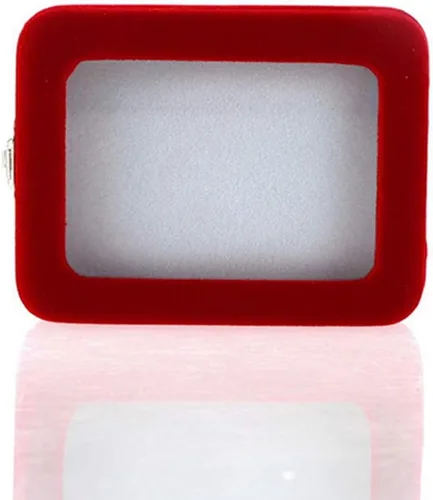 Vista 7 de Caja de joyería de smallwoodi, joyero, caja de regalo de terciopelo rojo, caja de joyería, soporte para anillo, pulsera, pendientes, caja de regalo