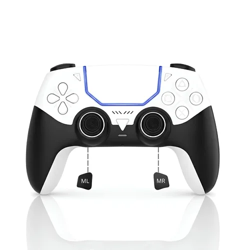 Vista 12 de GioMay Pro Wireless Controller Compatible with PS5 with Bluetooth 5.3, Hall 3D Joysticks, 6-Axis Motion Control, Programmable Back Buttons, Dual