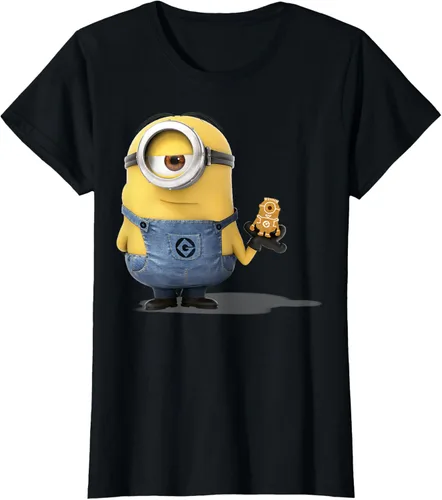 Vista 46 de Camiseta Despicable Me Minions Holding A Ginger Bread Minion Retrato Pequeña
