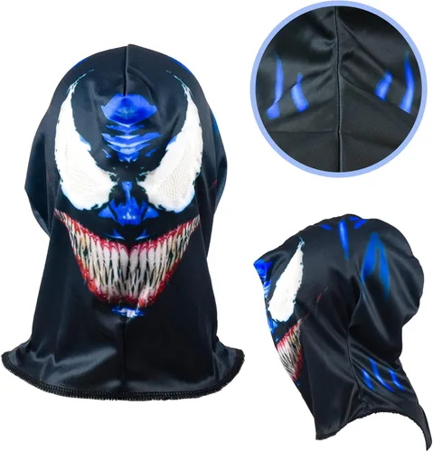 Vista 5 de Disfraz de superhéroe para cosplay de Halloween para niño con máscara y guantes