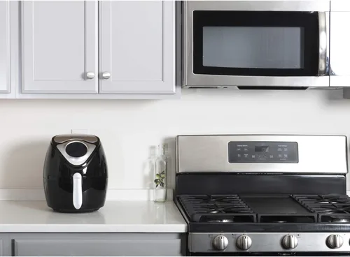 Vista 4 de Deco Chef Freidora de aire digital XL de 3.7 cuartos de galón con 7 programas inteligentes, pantalla táctil LED, cesta con revestimiento