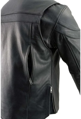 Vista 8 de Chamarra de piel Leather King para hombres