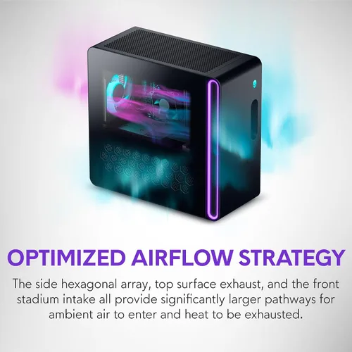 Vista 2 de Alienware Escritorio para juegos, RTX 5060 Ti, Intel Ultra7 265F