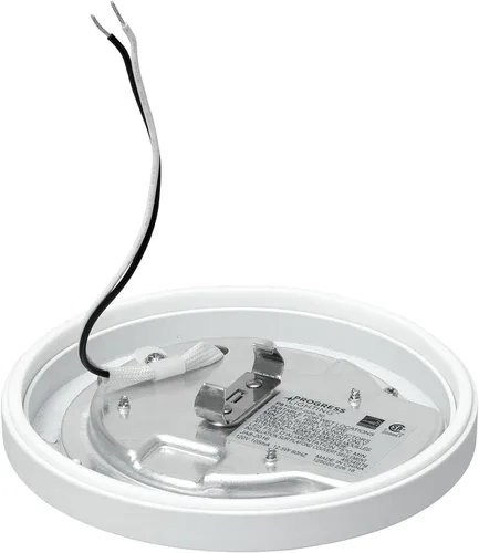 Vista 4 de Progress Lighting 5-1/2" Emblem Collection Montaje en superficie LED, aluminio en blanco