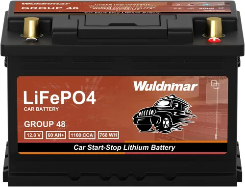 Vista 14 de Batería de litio de alto rendimiento para coche - G24 12V 60Ah con 1100CCA para sistemas de parada y arranque Auto