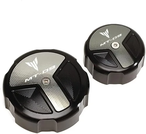 Vista 5 de QQLADY Z para Yamaha MT09 MT-09 SP 2021-2022 Cubierta principal del depósito del cilindro de líquido delantero y trasero de la motocicleta X