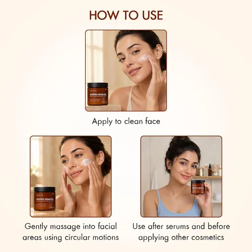 Vista 5 de MAJESTIC PURE Mantequilla corporal de aceite de argán batido para mujeres y hombres, con ceramidas, vitamina E y A y colágeno vegano, para la piel
