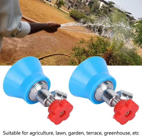 Vista 6 de Pulverizador de manguera de jardín, 2 piezas de boquilla de rociador de agua agrícola de alta presión G38 Rosca rociador atomizador de aleación
