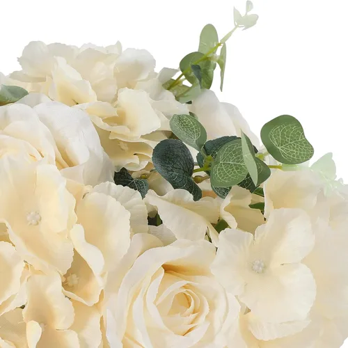 Vista 7 de DONSU Ramo de bolas de flores, 10 bolas de flores falsas de 11.8 pulgadas de diámetro, arreglos artificiales para el hogar, boda, centro de mesa