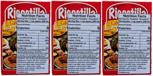 Vista 2 de Caldo de costilla en cubos Ricostilla (Caldo con Costilla Desidratado) 24CT