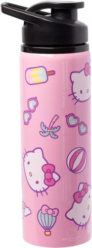 Vista 47 de Silver Buffalo Sanrio Hello Kitty, vaso de acero inoxidable con forma de lata, 11.8 onzas