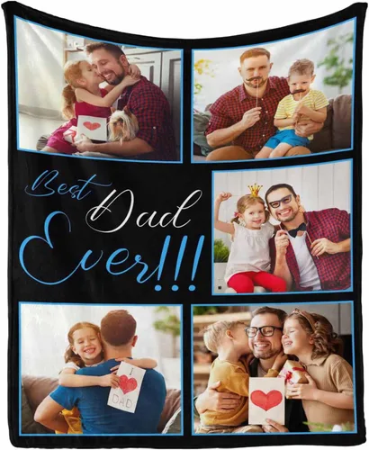 Vista 26 de InterestPrint Manta de amor personalizada con texto en inglés "To Dad, Even When I Not Close by,I Want You to Know I Love and Appreciate You We Love