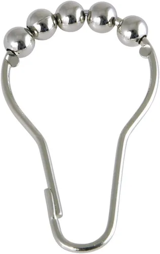 Vista 6 de Kingston Brass SRCR120 - Anillos de cortina de ducha (12 piezas/juego) en negro mate Mate negro
