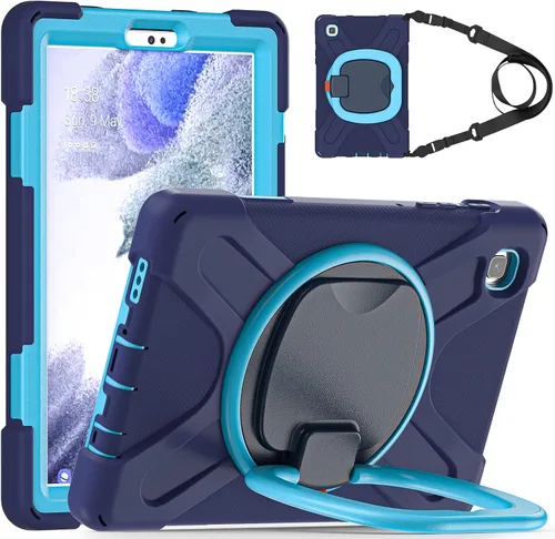 Vista 88 de 360 Rotation Case for Galaxy Tab ActivePro/Tab Active4 Pro/Active 5 Pro 10.1" Sturdy Cover Rotate Ring Stand Shoulder Carrying Strap Hand Strap