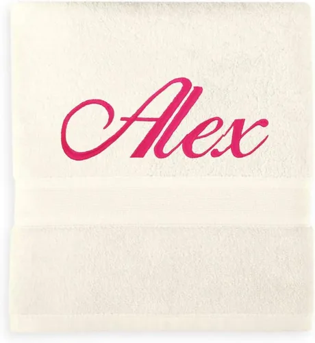 Vista 2 de Liberty21 Juego de toallas de baño y manos personalizadas con monogramas. Toallas bordadas personalizadas. El juego incluye 1 toalla de baño y 1