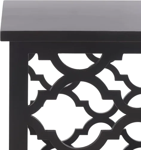 Vista 4 de Safavieh Home Collection AMH1507 - Mesa auxiliar, color negro
