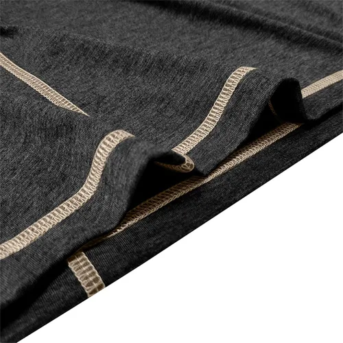 Vista 7 de Polo para hombre, manga larga, cuello clásico, algodón, botón básico, elegante, con bolsillo en el pecho