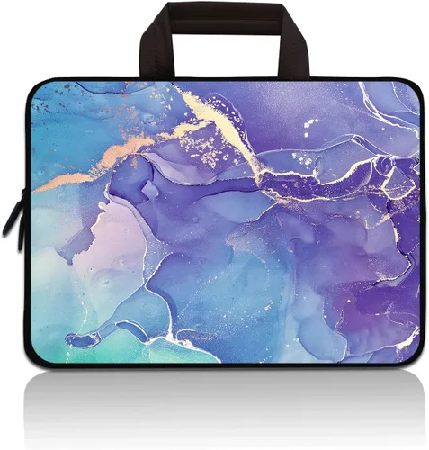 Vista 8 de Funda universal para tablet infantil de 7 a 9 pulgadas, a prueba de golpes, de neopreno, con asa con cremallera, portátil, compatible con Apple iPad